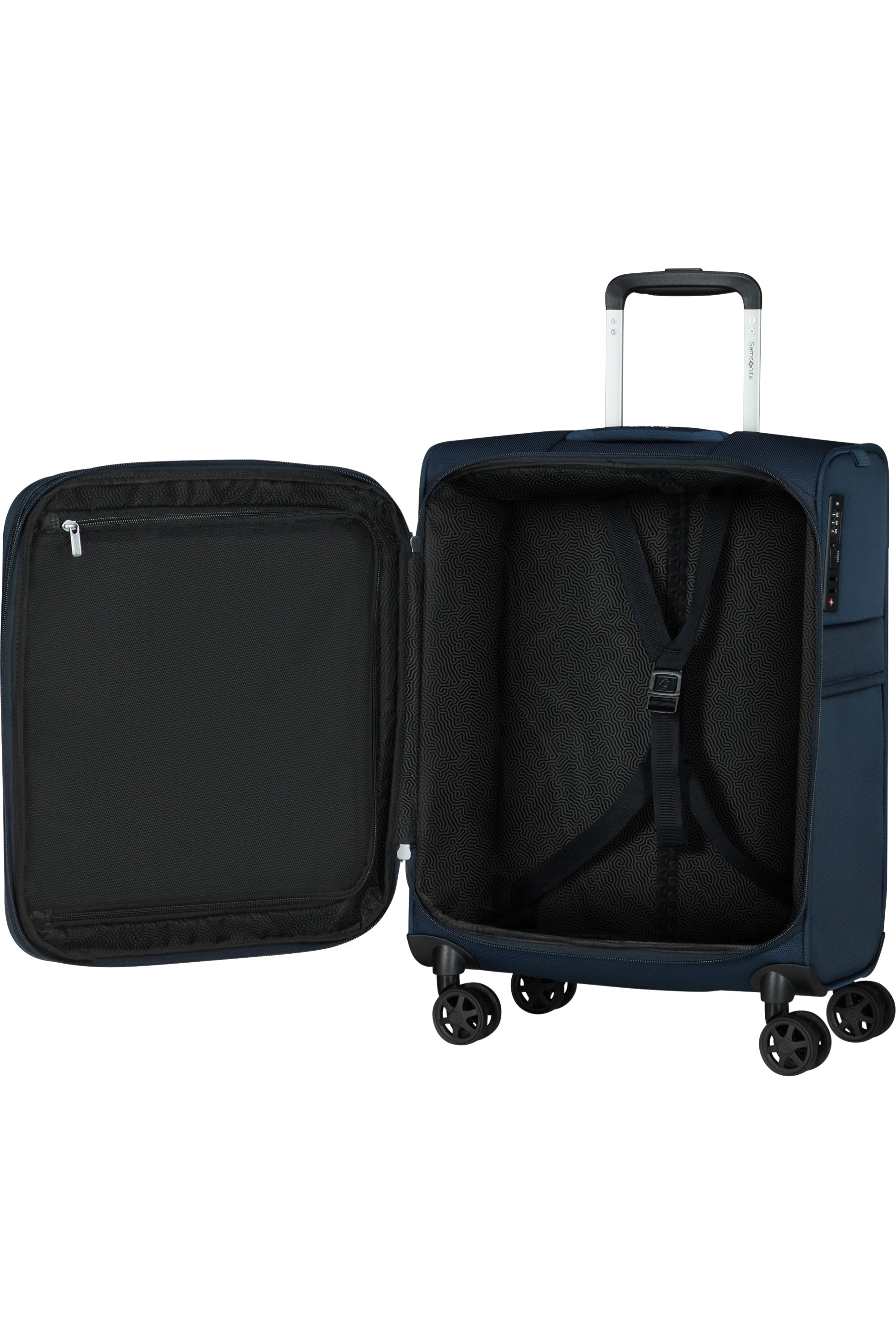 Samsonite trolley cabina in tessuto "Urbify" Blu 150715.1598 NAVY BLUE