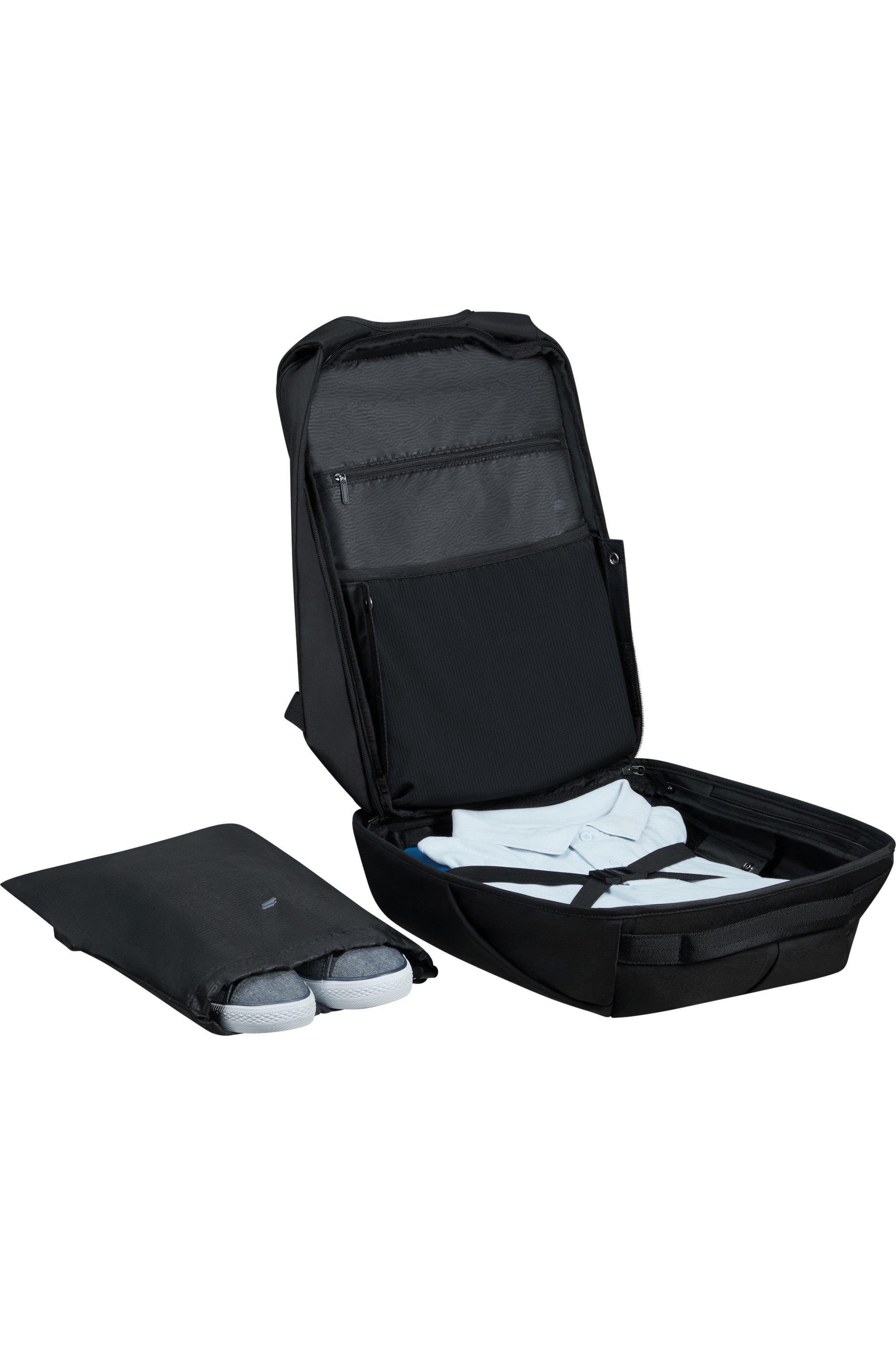 Samsonite zaino porta pc in polietilene riciclato "Securipack 2 Nero 150942.1041 BLACK