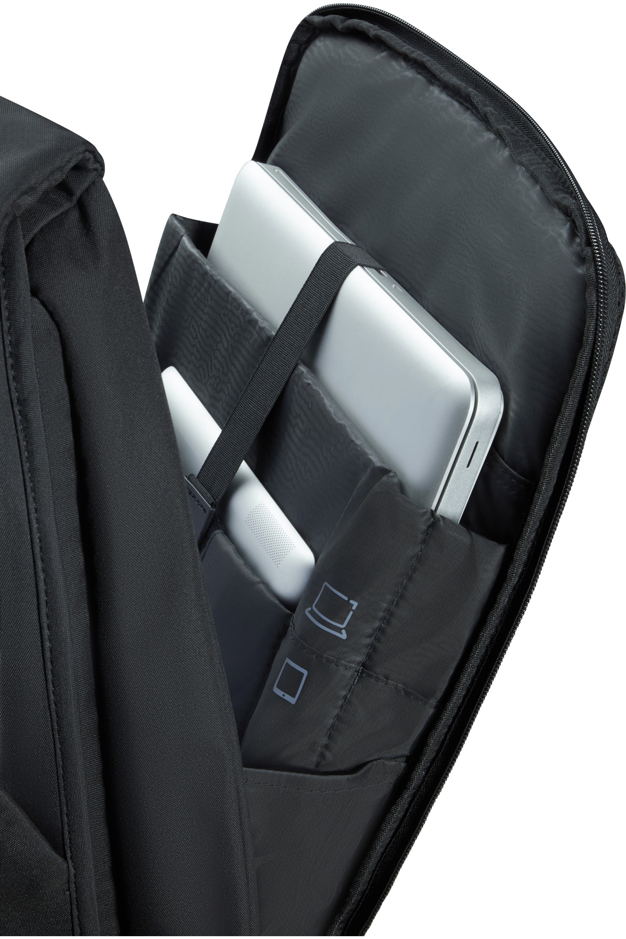 Samsonite zaino porta pc in polietilene riciclato "Securipack 2 Nero 150942.1041 BLACK