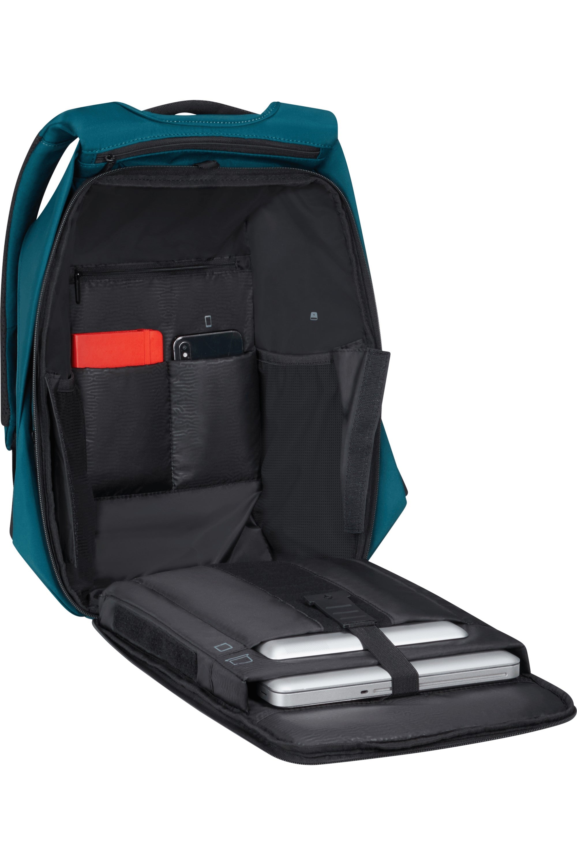 Samsonite zaino porta pc in polietilene riciclato "Securipack 2 Verde 150941.4828 PETROL