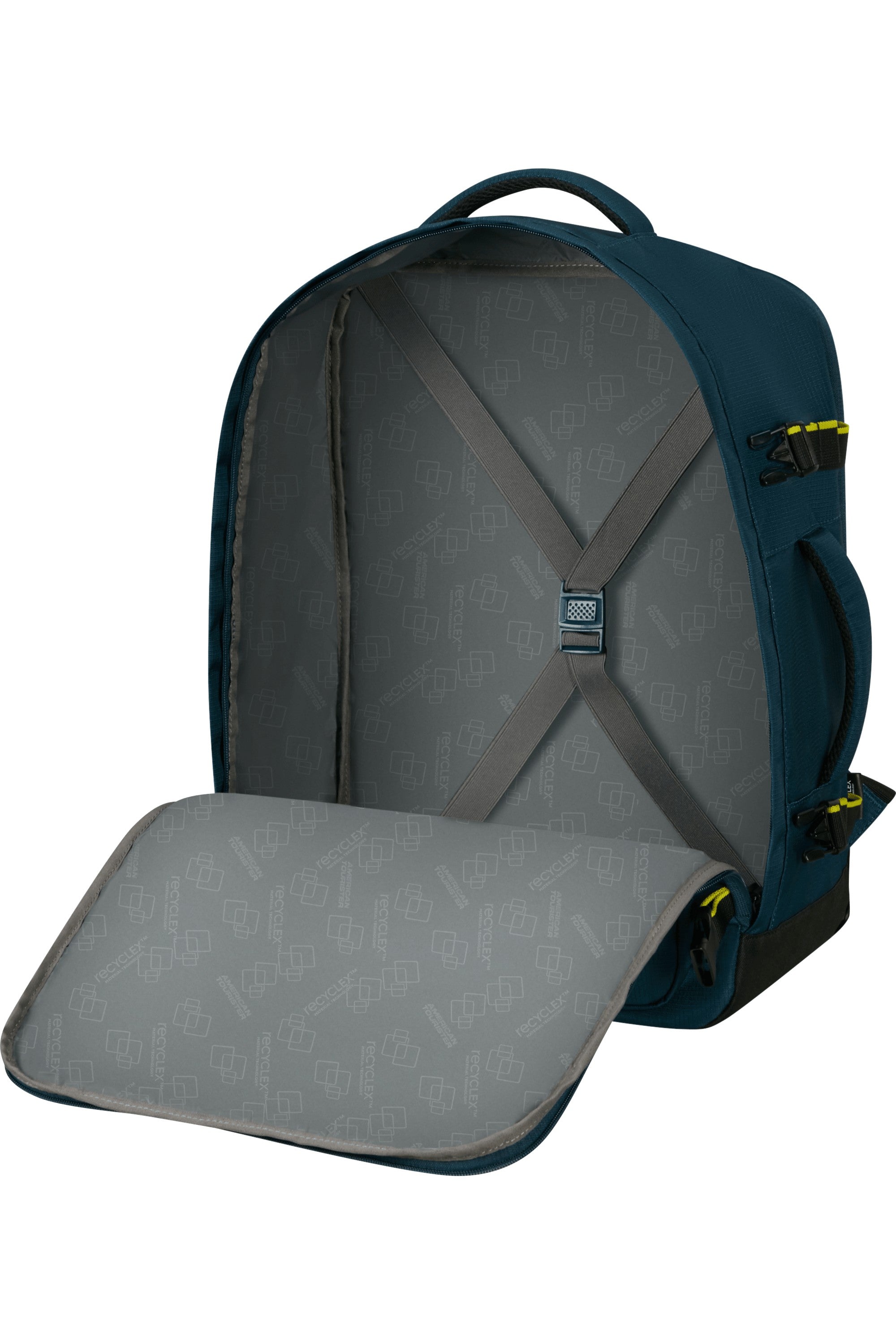 American Tourister zaino da viaggio in tessuto "Take2cabin" Blu 149175.HARBOR BLUE