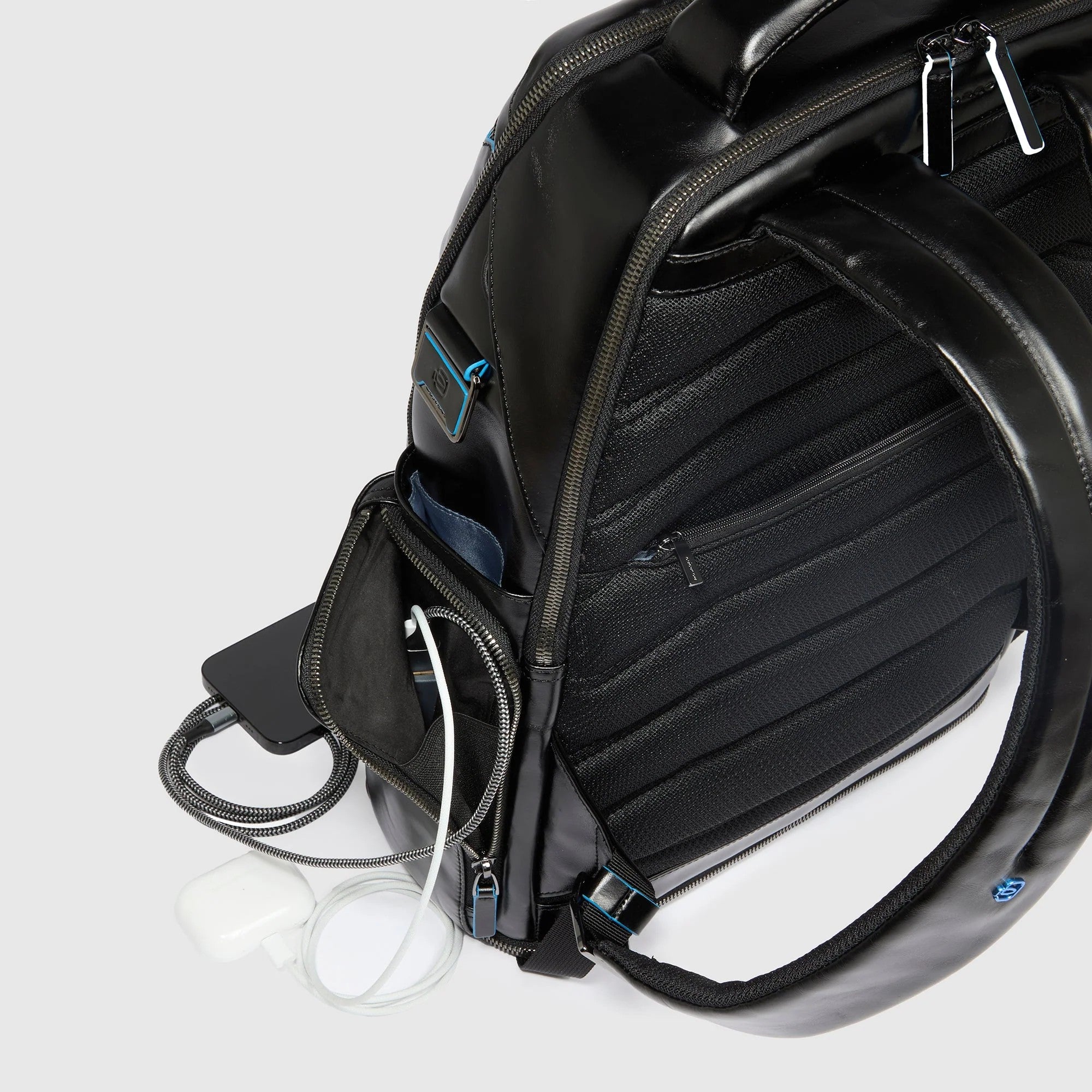 Piquadro zaino in pelle "Blue Square" Marrone CA6592B2BM.MO