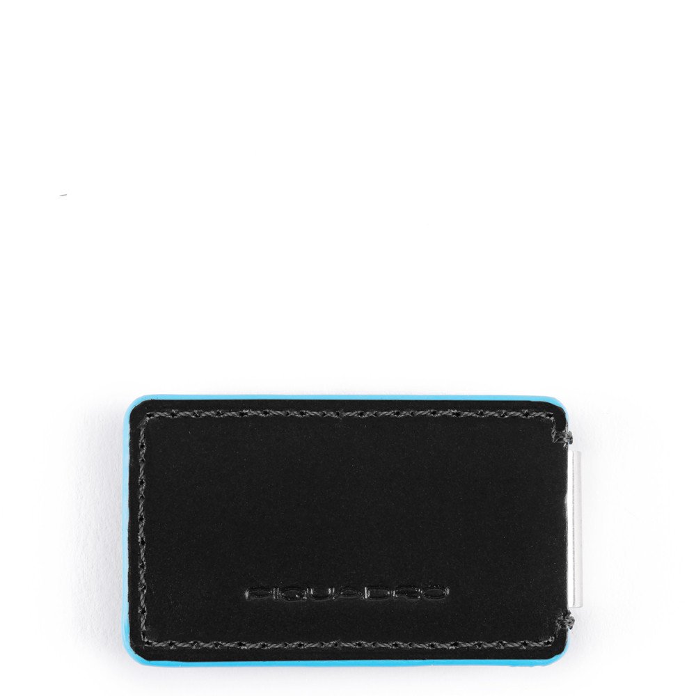 Piquadro fermasoldi in pelle "Blue Square" Nero PP4857B2.N