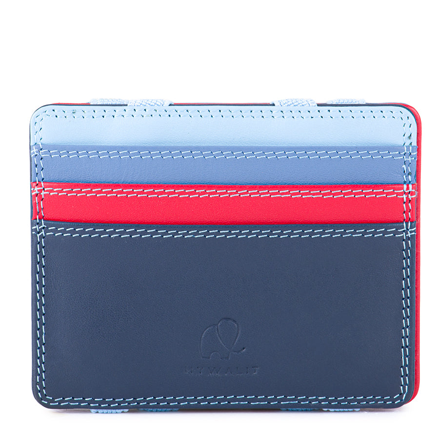 Mywalit portafogli compatto con elastici in pelle "Classic" Multicolor 111.127 ROYAL