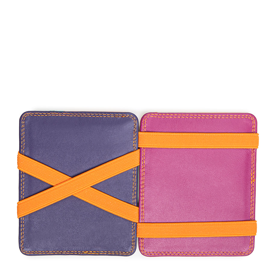 Mywalit portafogli compatto con elastici in pelle "Classic" Multicolor 111.115 COPACABANA