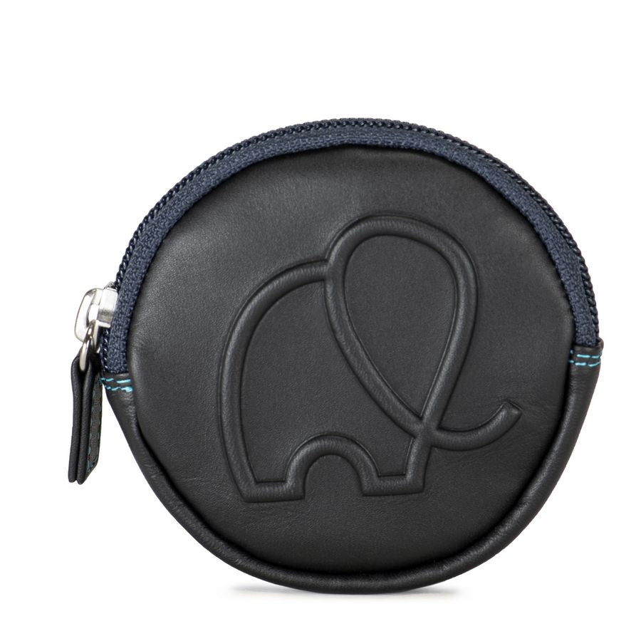Mywalit porta monete in pelle "Classic" Multicolor 1281.4 BLACK PACE