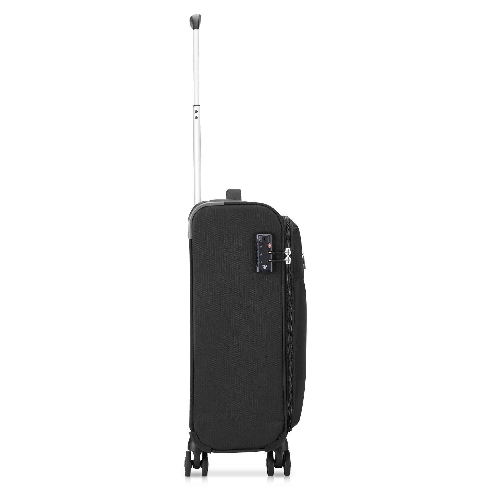 Roncato trolley cabina in tessuto "Lite Soft" Nero 414746.81 NERO FUMO