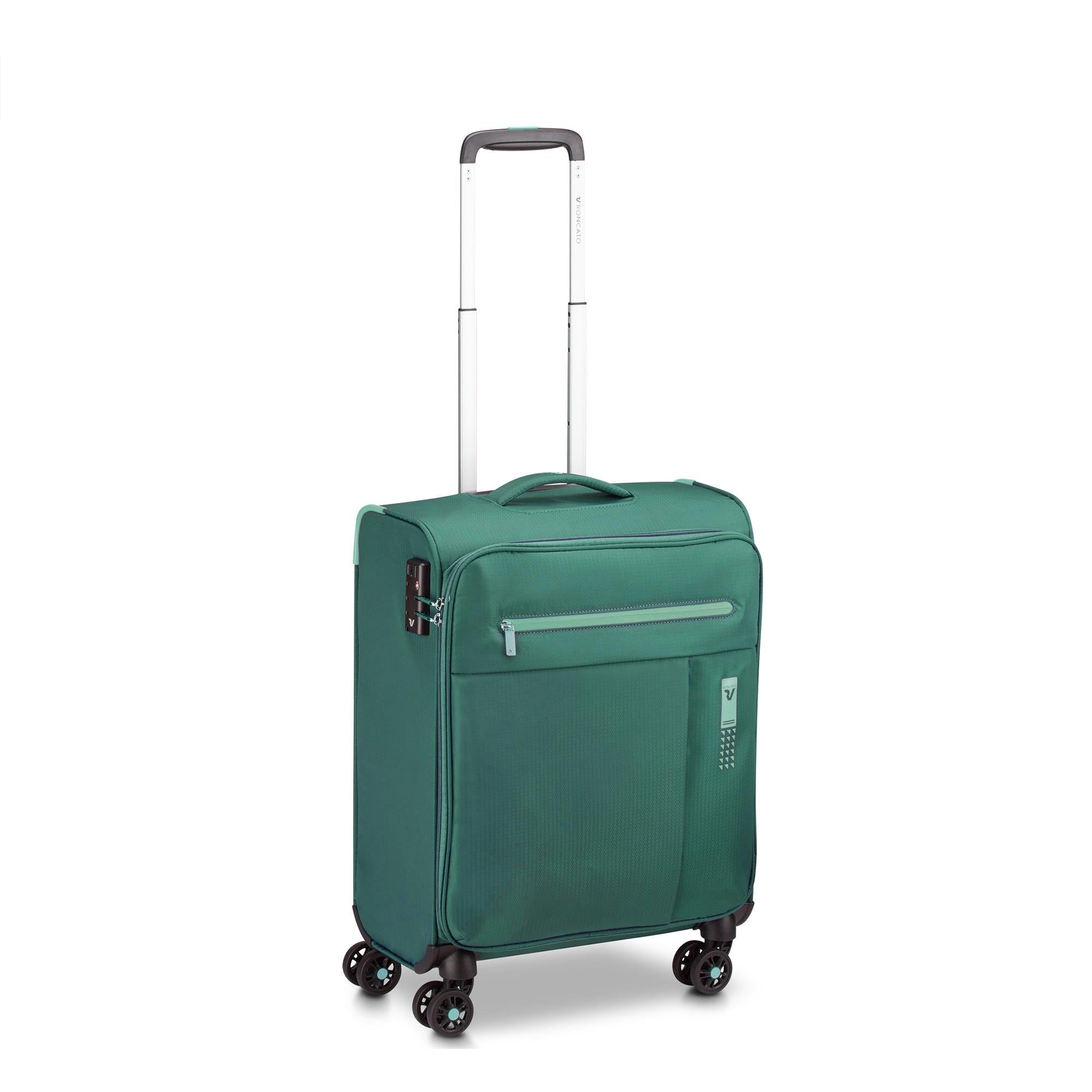 Roncato trolley cabina in tessuto "Lite Soft" Verde 414746.87 BOTTIGLIA