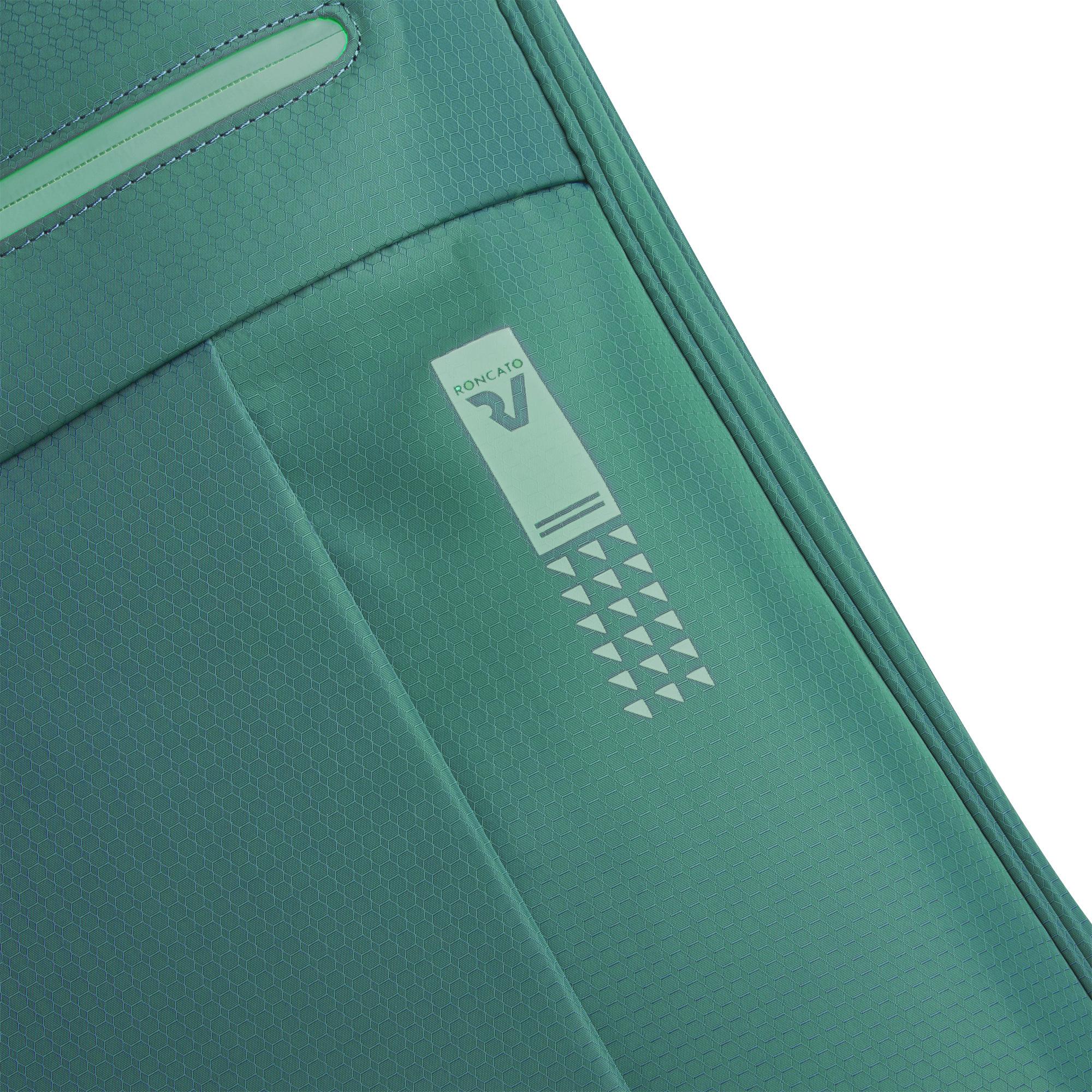 Roncato trolley cabina in tessuto "Lite Soft" Verde 414746.87 BOTTIGLIA