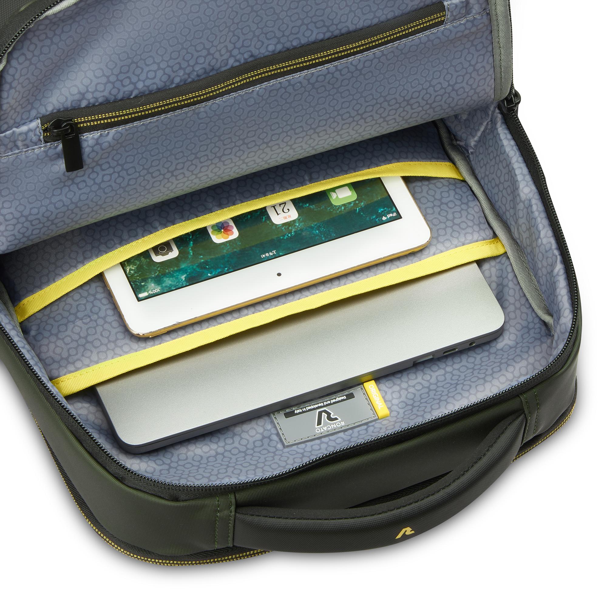Roncato zaino in tessuto "Metropolitan" Verde 412241.57 MILITARE