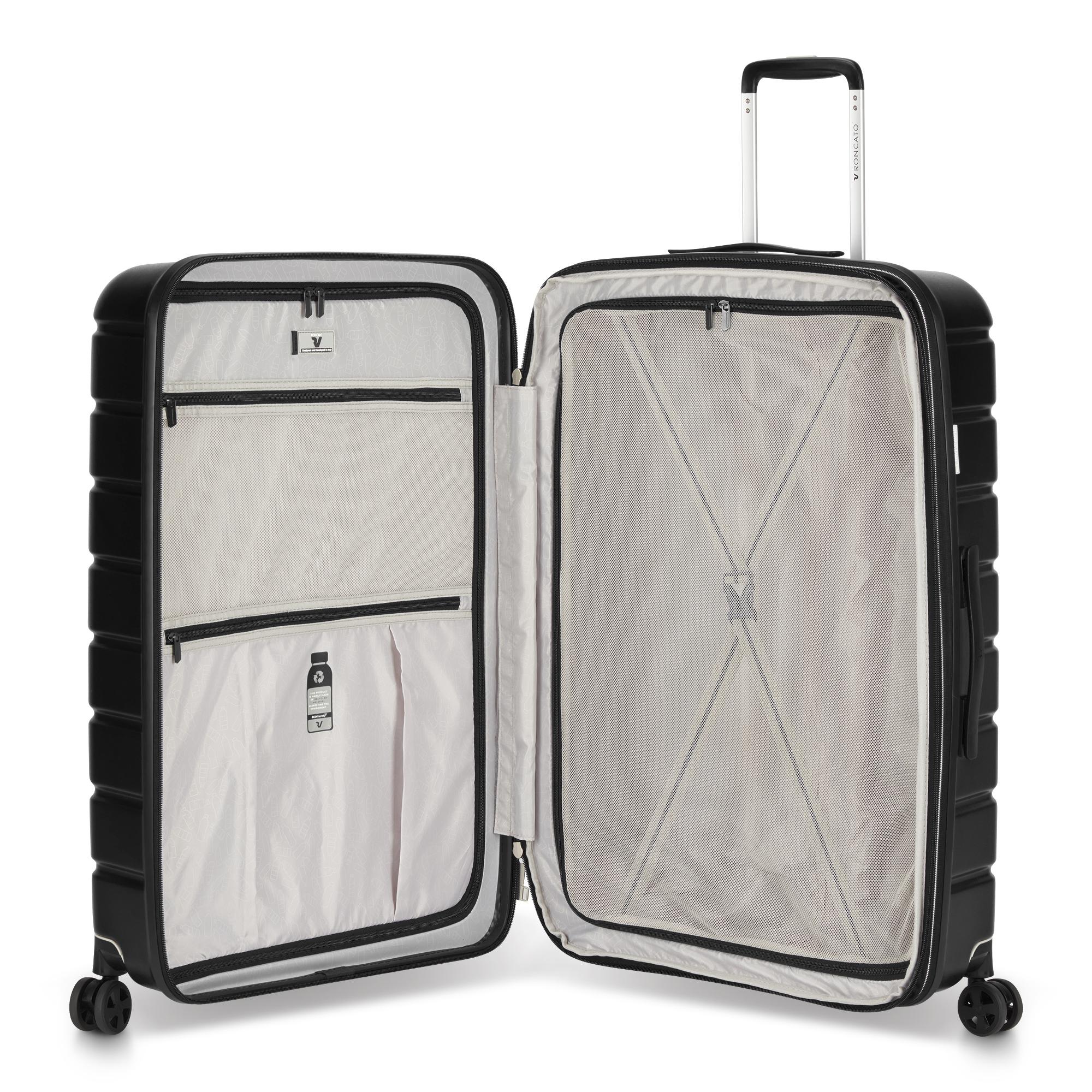 Roncato trolley grande in polipropilene "Relife" Nero 463451.01 NERO