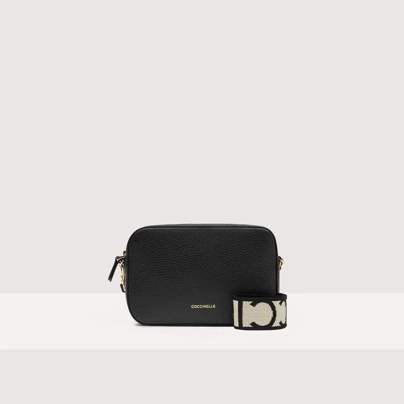 Coccinelle borsa a tracolla in pelle "Tebe" Nero E5MN555I101.001 NOIR