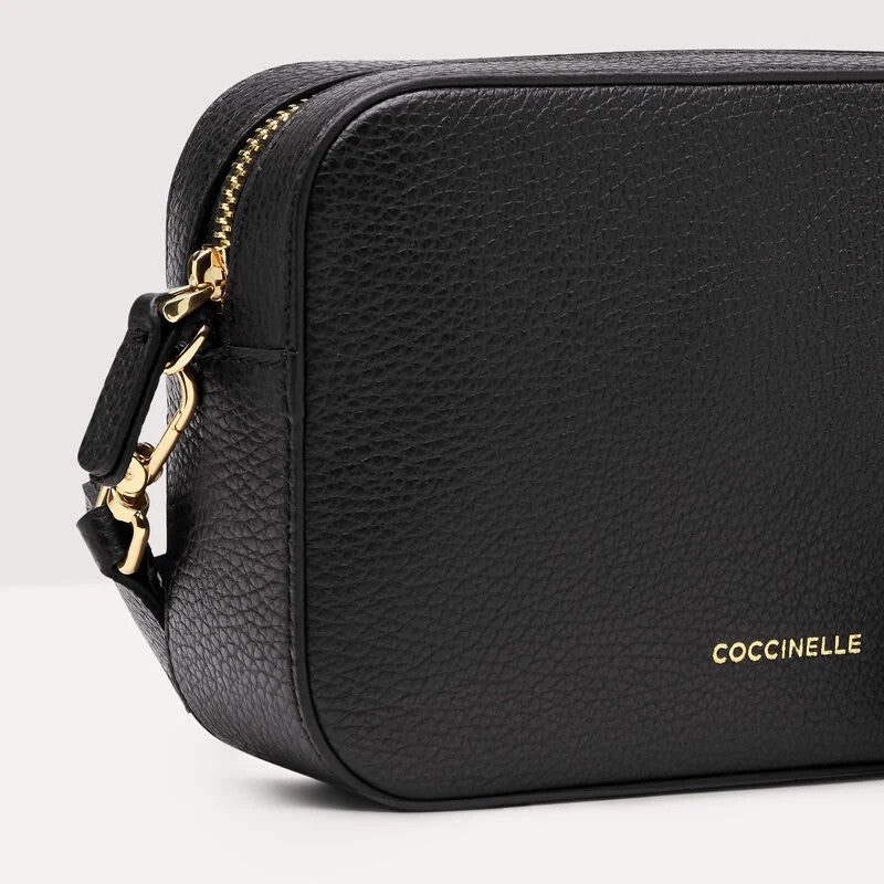 Coccinelle borsa a tracolla in pelle "Tebe" Nero E5MN555I101.001 NOIR
