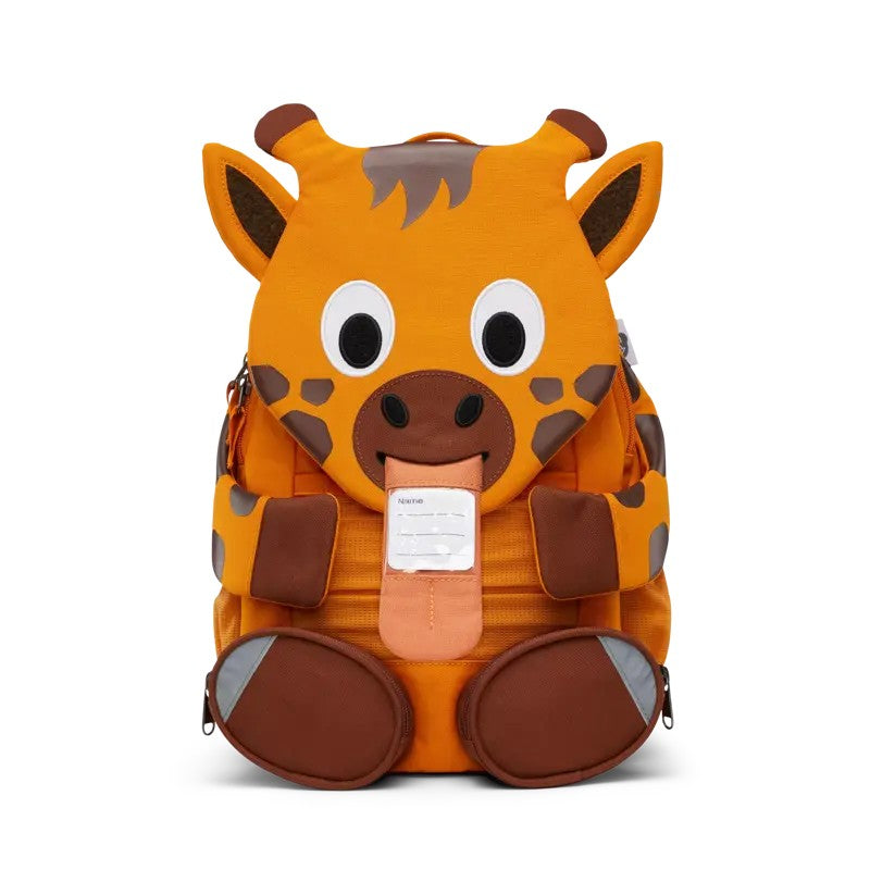 Affenzahn zainetto kids in tessuto Arancione GRANDE AMICO.GIRAFFA