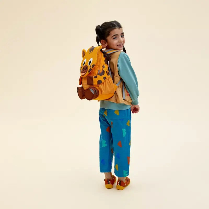 Affenzahn zainetto kids in tessuto Arancione GRANDE AMICO.GIRAFFA