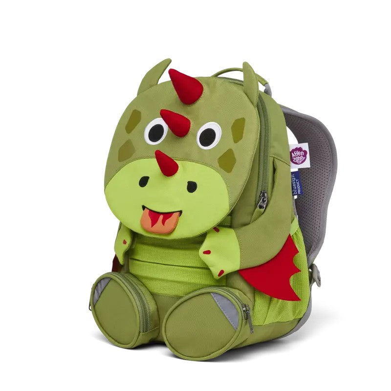 Affenzahn zainetto kids in tessuto Verde GRANDE AMICO.DRAGO