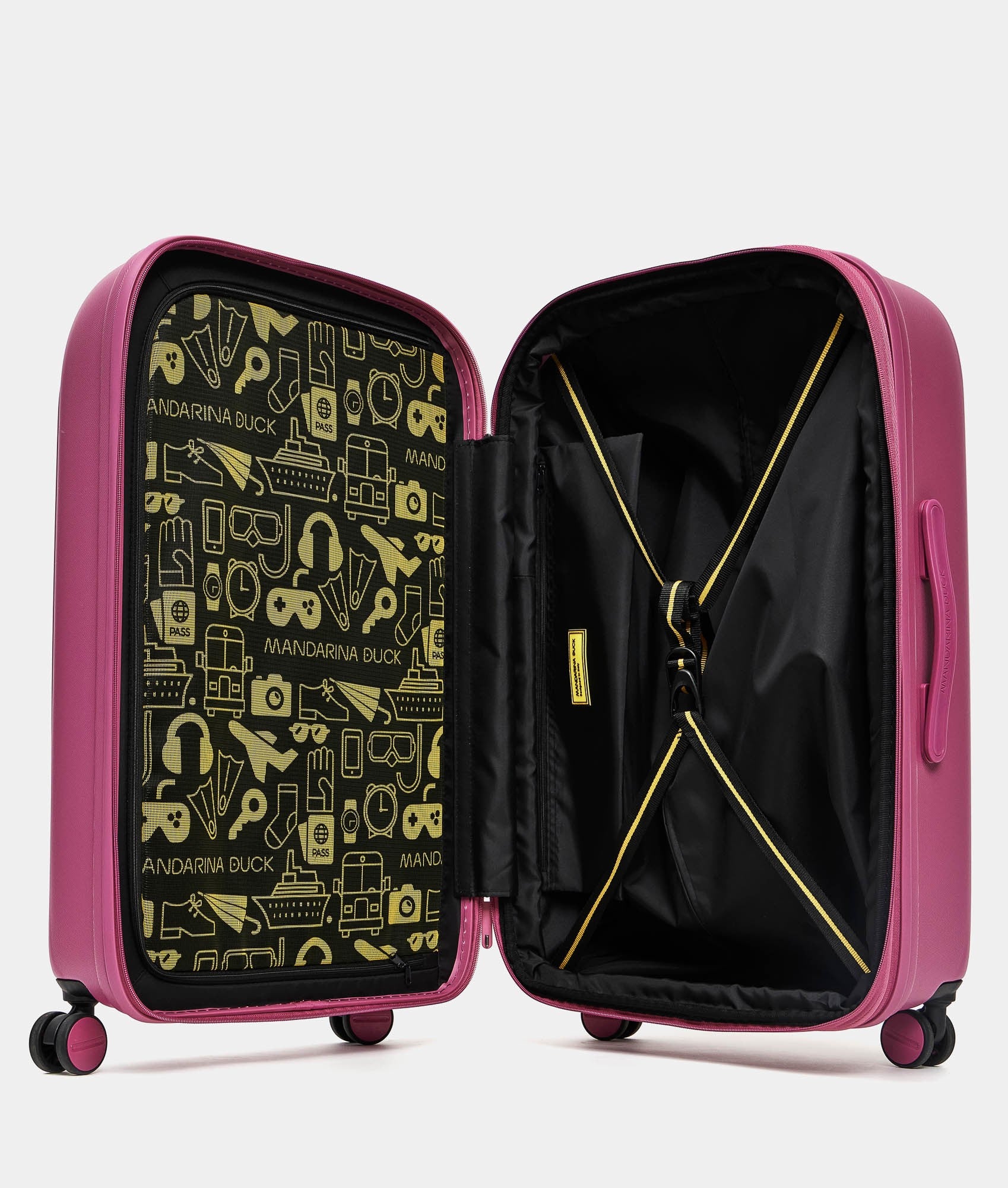 Mandarina Duck trolley medio in policarbonato "Logoduck" Viola SZV32.A41 RED VIOLET