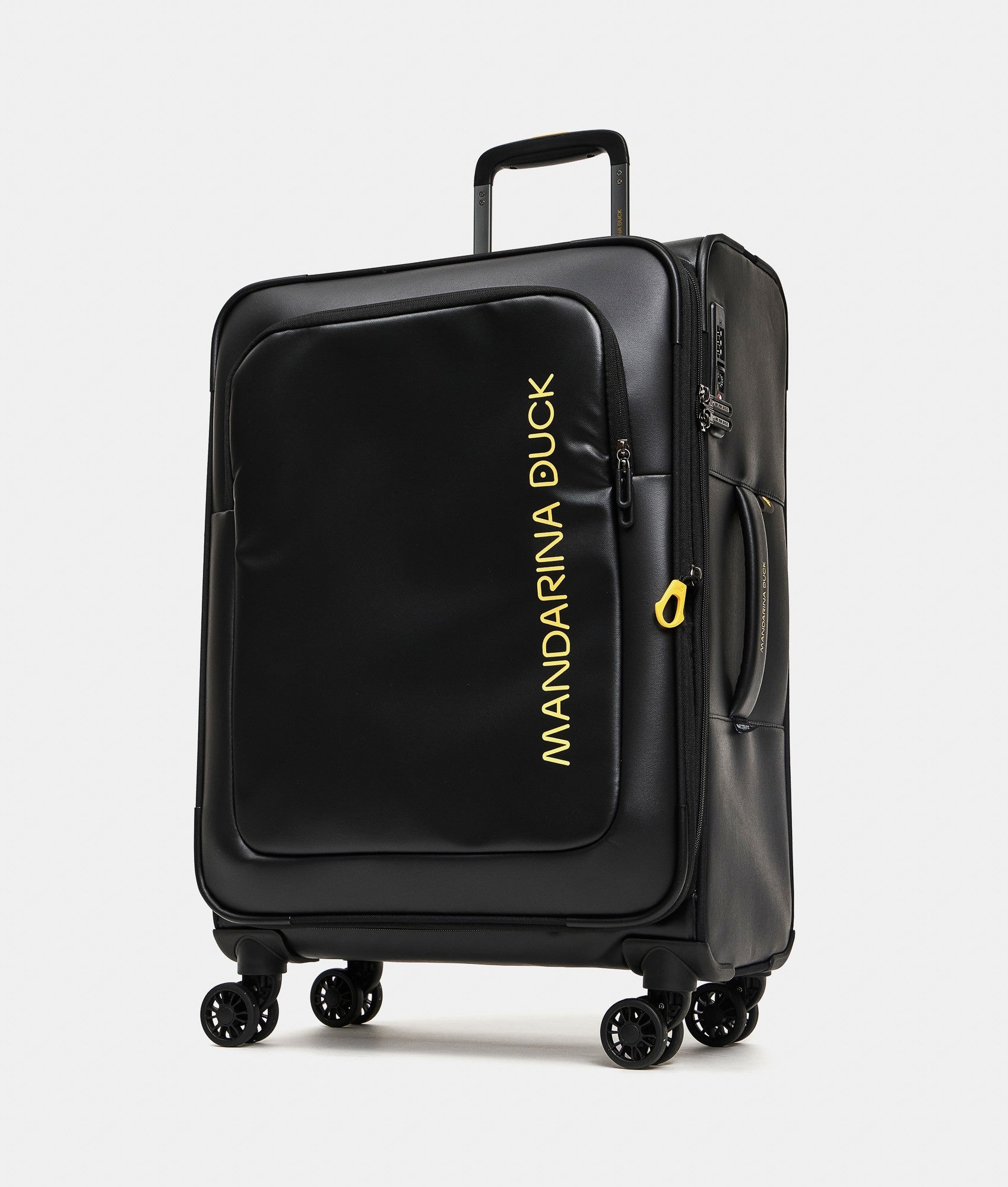 Mandarina Duck trolley medio espandibile in tessuto "Eco Coated" Nero OSV03.651 BLACK
