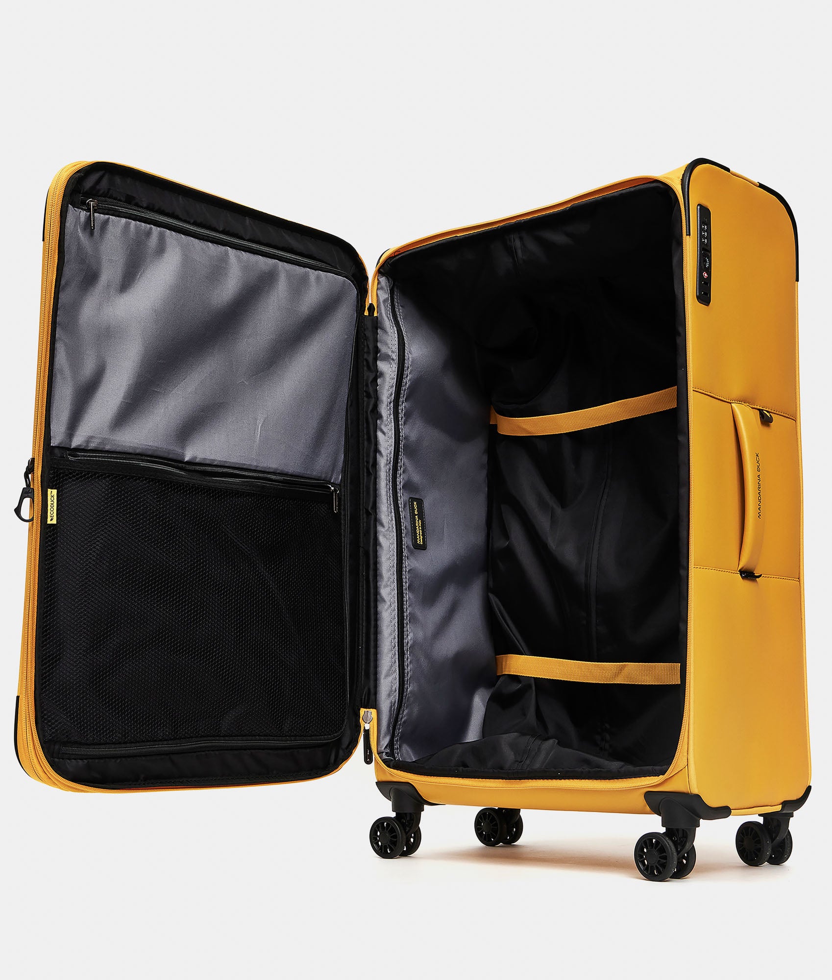Mandarina Duck trolley grande in tessuto "Eco Coated" Giallo OSV04.05J DUCK YELLOW