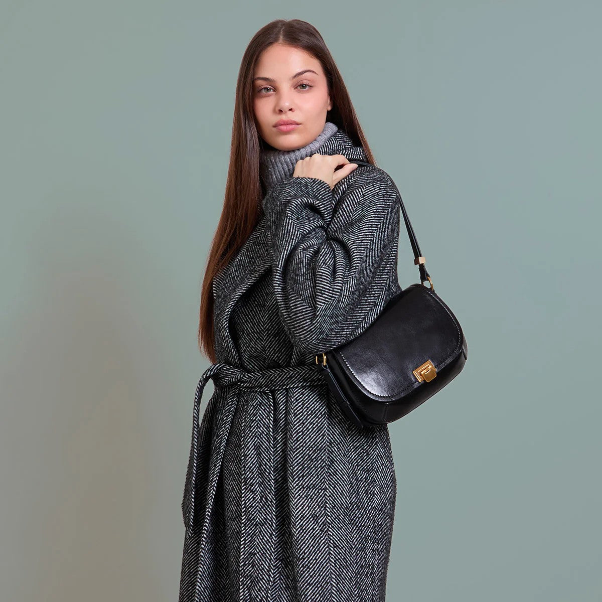 The Bridge borsa a tracolla in pelle "Federica" Nero 04211401.30
