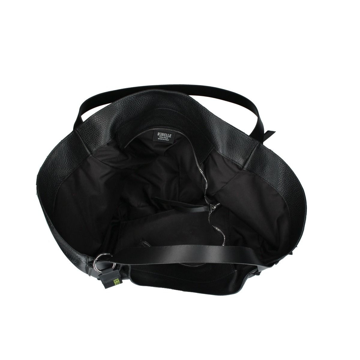 REBELLE borsa shopping in pelle "Guya" Nero 1WR452W4LE0444.BLACK
