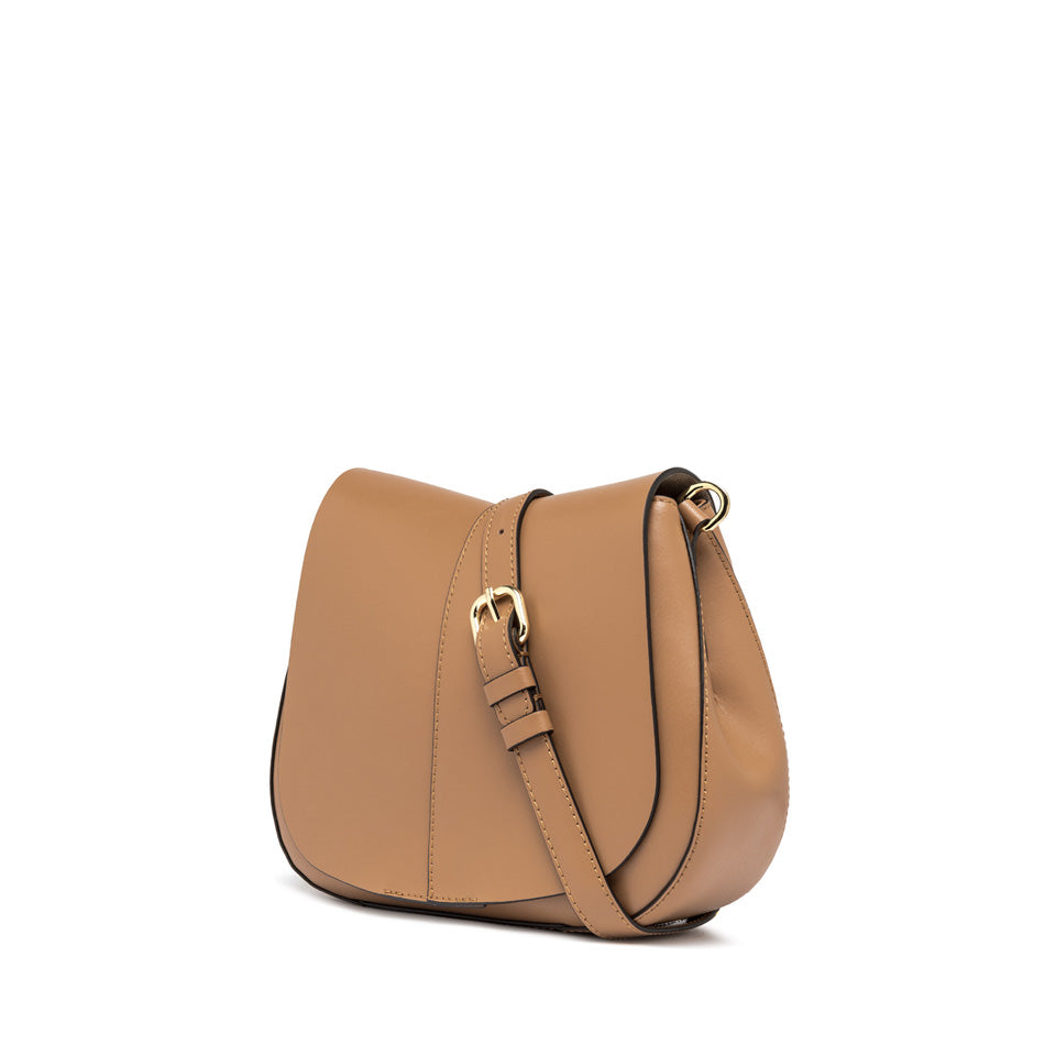 Gianni Chiarini borsa a spalla in pelle "Helena Round" Cuoio BS6766PRCK.7042 NEW CUOIO
