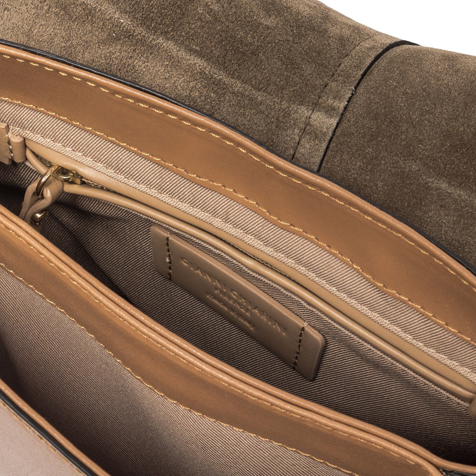 Gianni Chiarini borsa a spalla in pelle "Helena Round" Cuoio BS6766PRCK.7042 NEW CUOIO