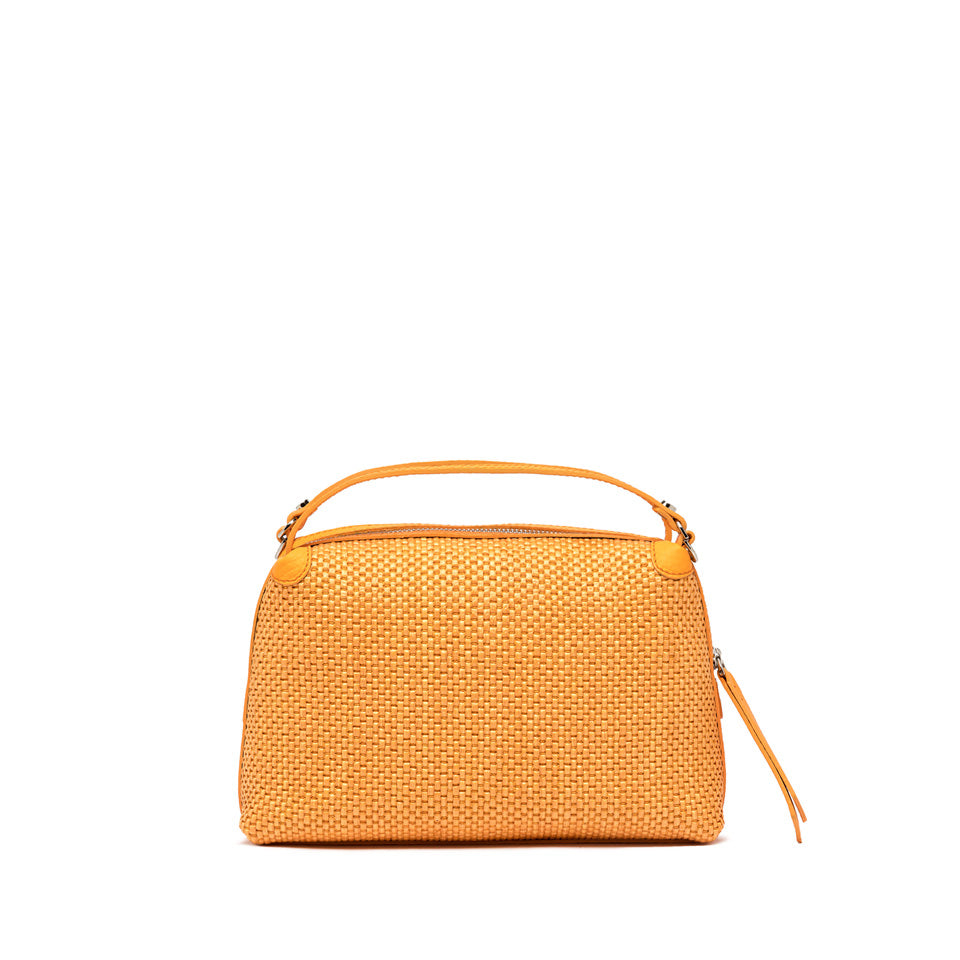 Gianni Chiarini borsa a mano in rafia e pelle "Alifa" Arancione BS8788CST-PL.13309 FLAME ORANG