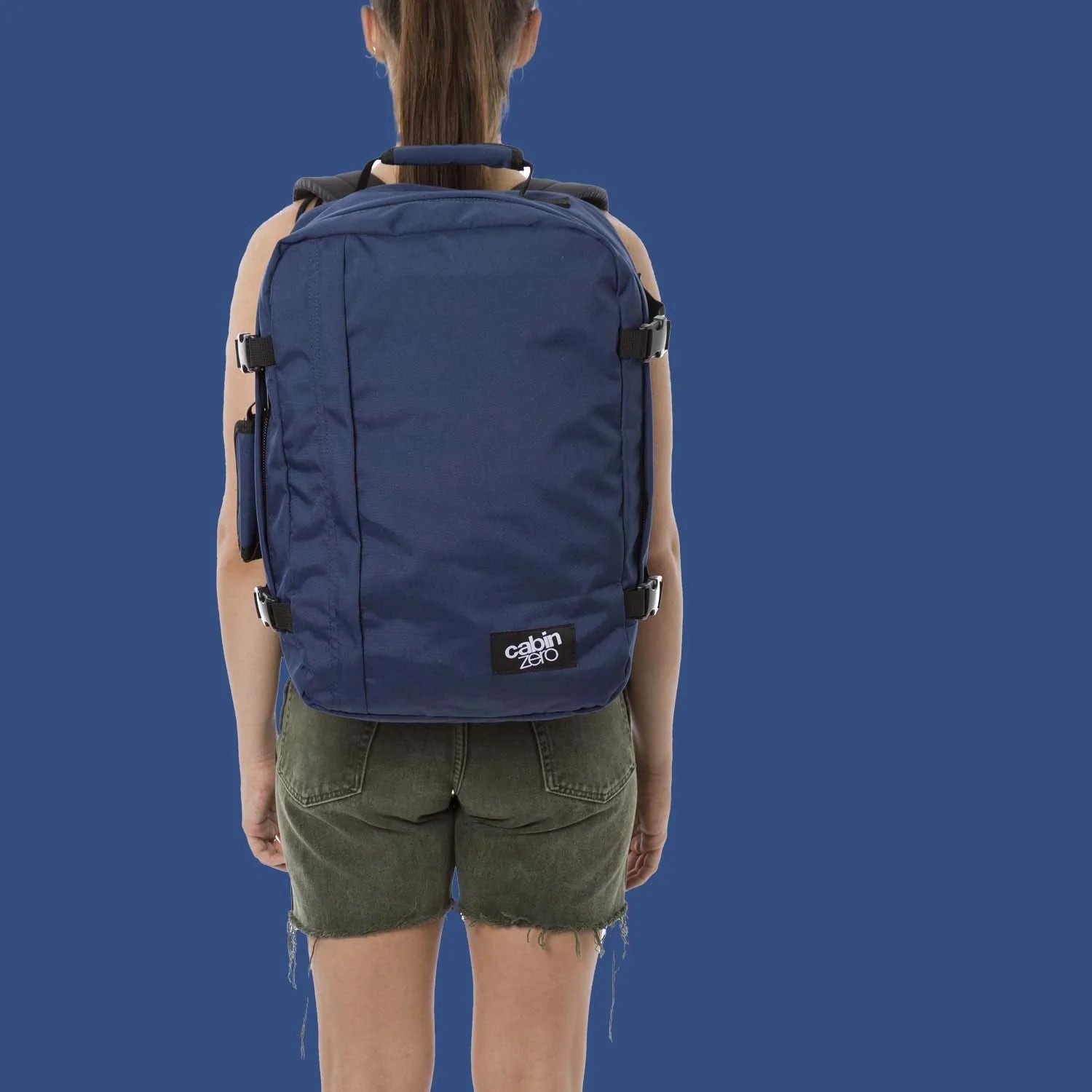 Cabin Zero zaino 36L da viaggio in tessuto "Classic" Blu CZ17.1205 NAVY