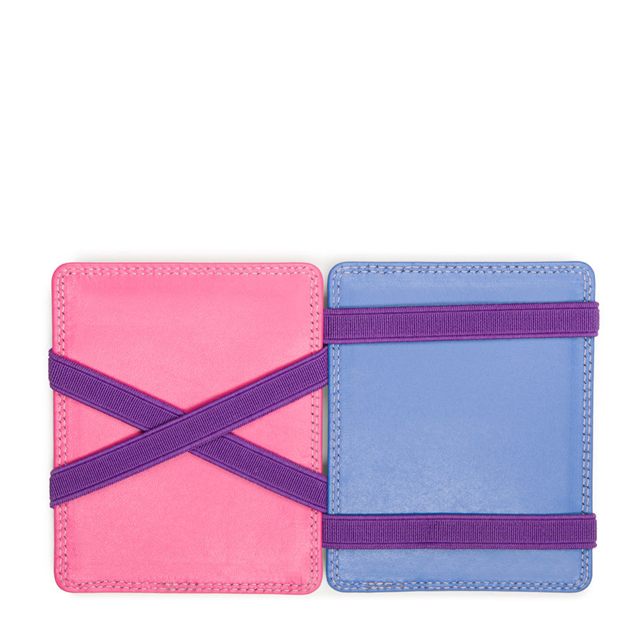 Mywalit portafogli compatto con elastici in pelle "Classic" Multicolor 111.181 VIOLA