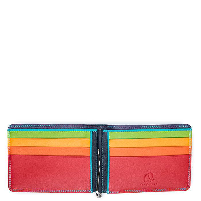 Mywalit portafogli con molletta in pelle "Mens Range" Multicolor 4504.4 BLACK/PACE