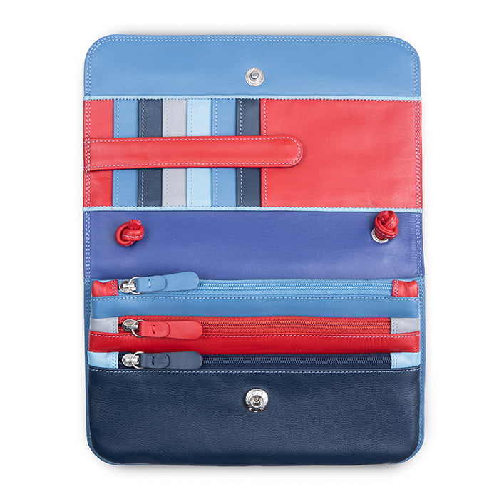 Mywalit portafogli con tracolla in pelle "Classic" Multicolor 5003.127 ROYAL