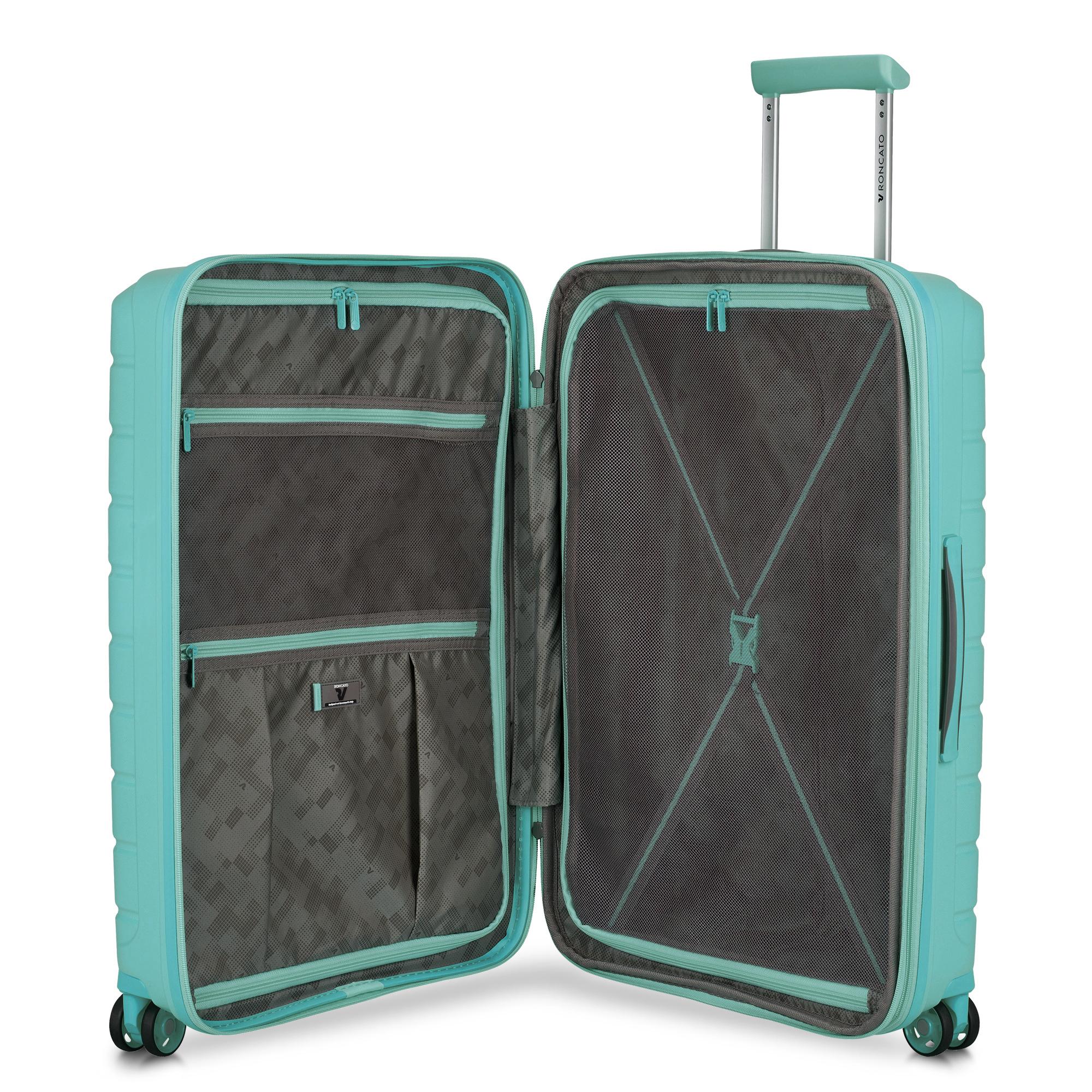 Roncato trolley medio in polipropilene "B-Flying" Verde acqua 418182.57 SALVIA