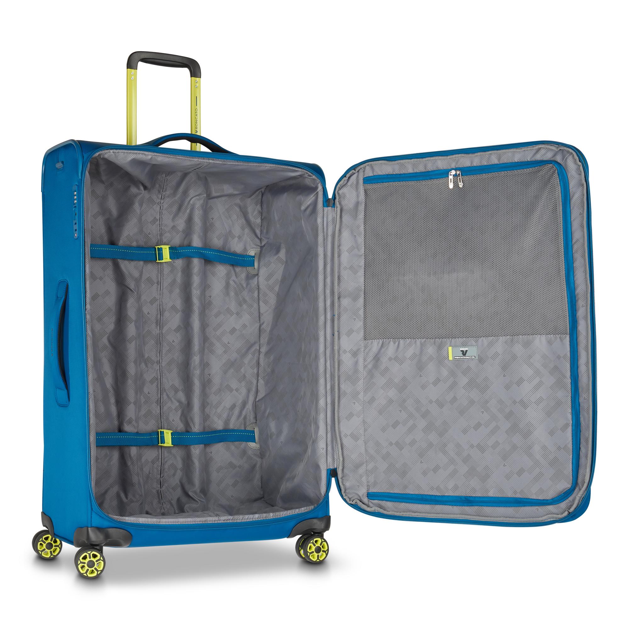 Roncato trolley grande in tessuto "Move" Blu 415351.53 BLU LAGUNA
