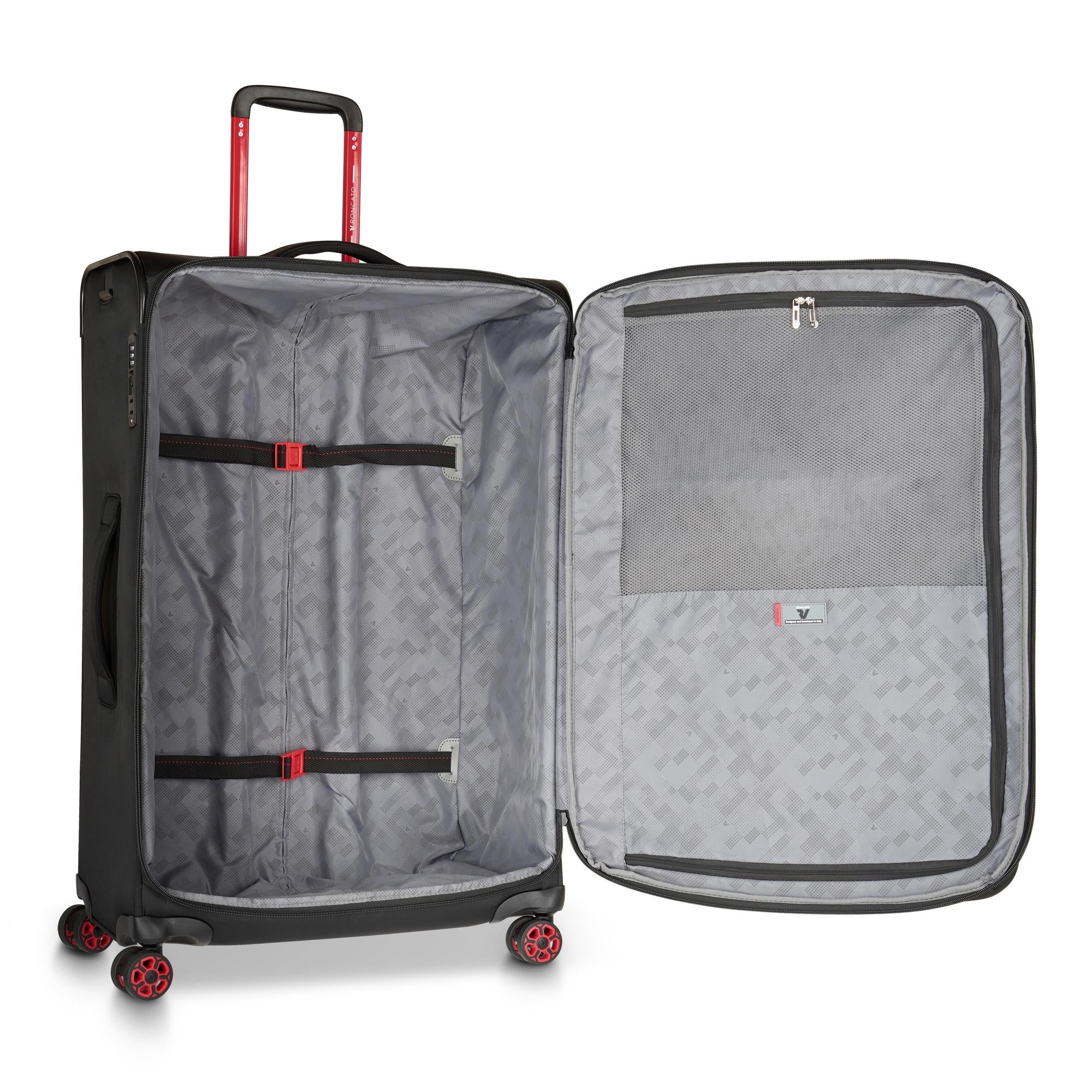 Roncato trolley grande in tessuto "Move" Nero 415351.81 NERO FUMO