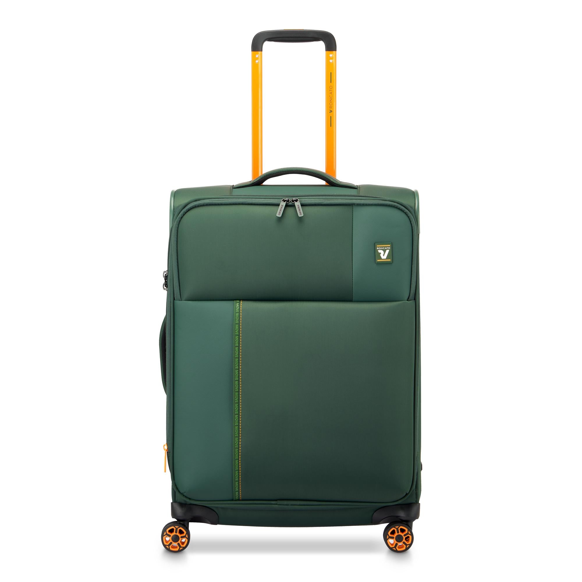 Roncato trolley medio in tessuto "Move" Verde 415352.47 VERDE MIMETICO