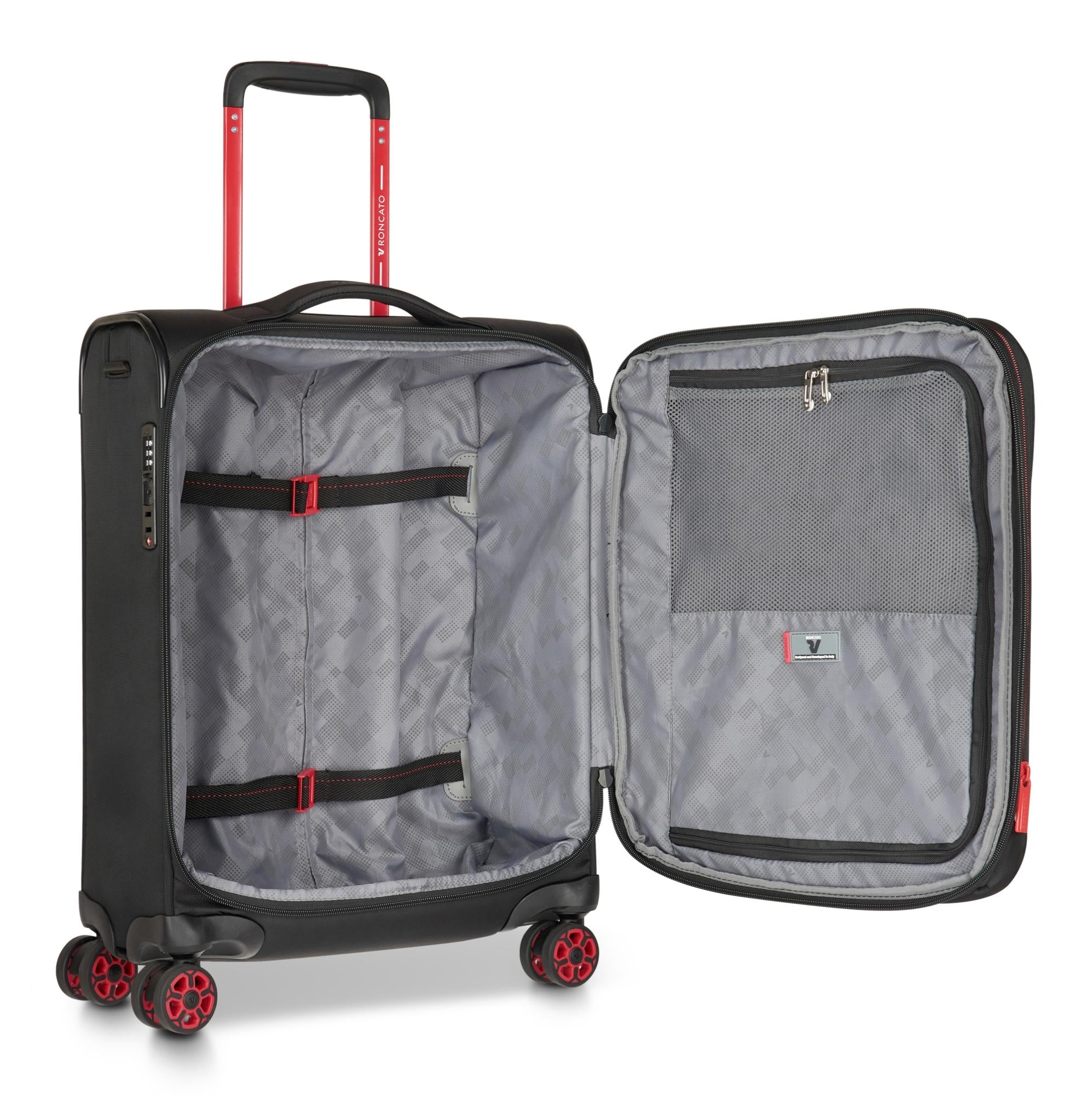 Roncato trolley cabina in tessuto "Move" Nero 415353.53 NERO FUMO