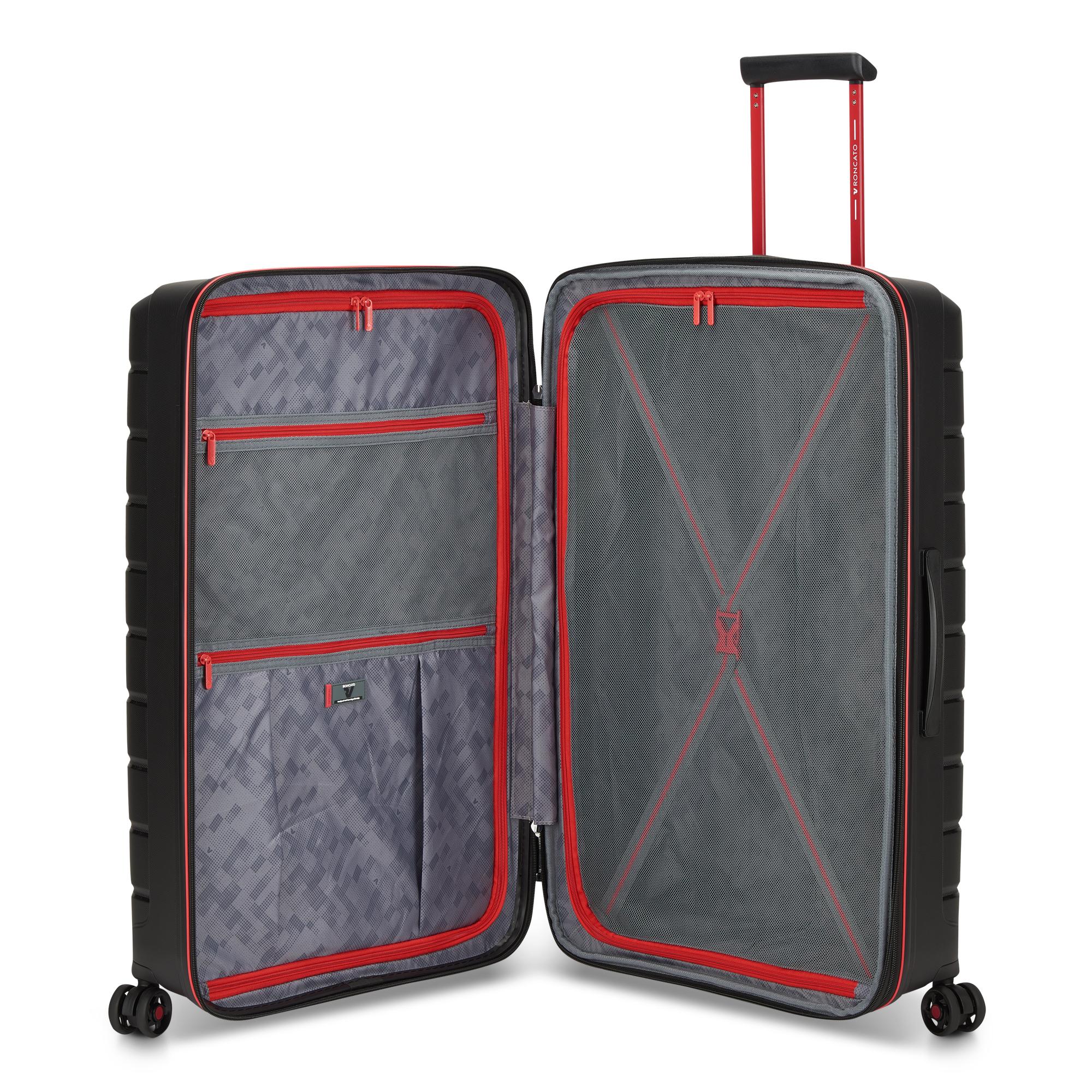 Roncato trolley grande in polipropilene "B-Flying Move" Nero 418181.81 NERO FUMO