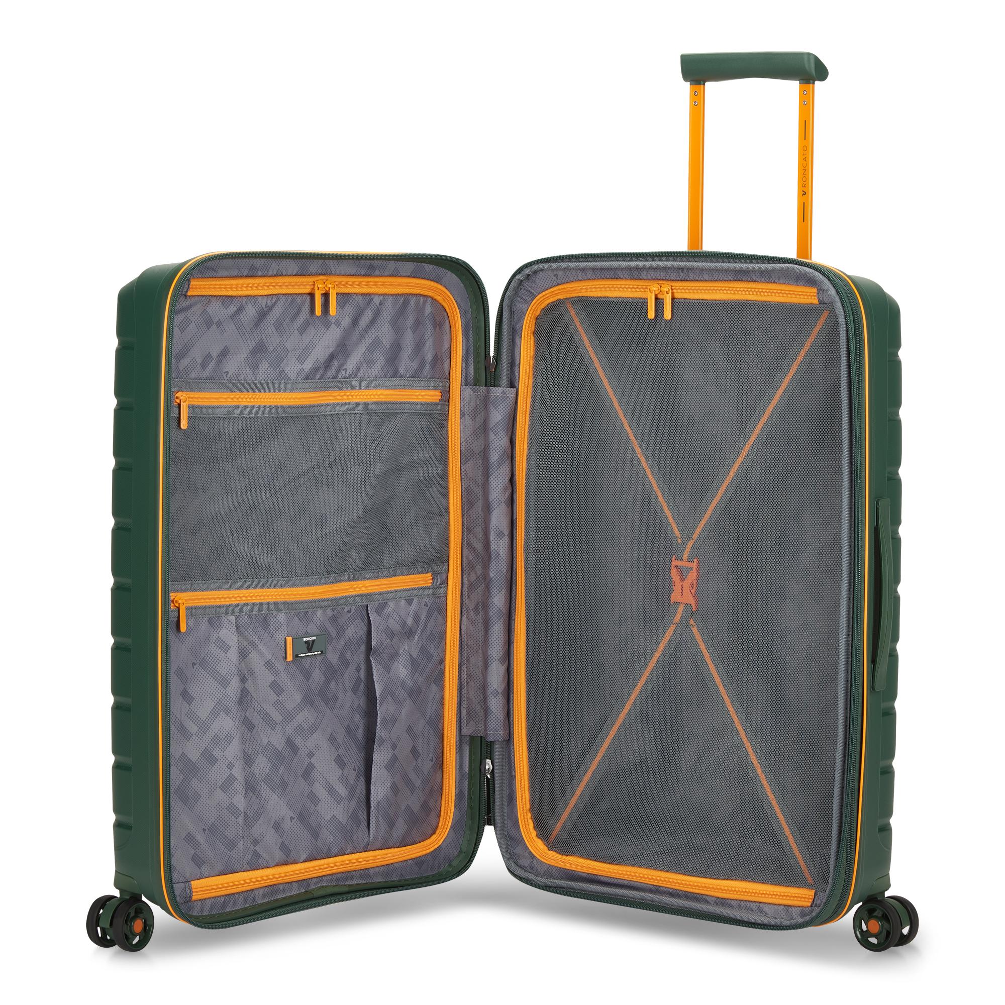Roncato trolley medio in polipropilene "B-Flying" Verde 418182.47 VERDE MIMETICO