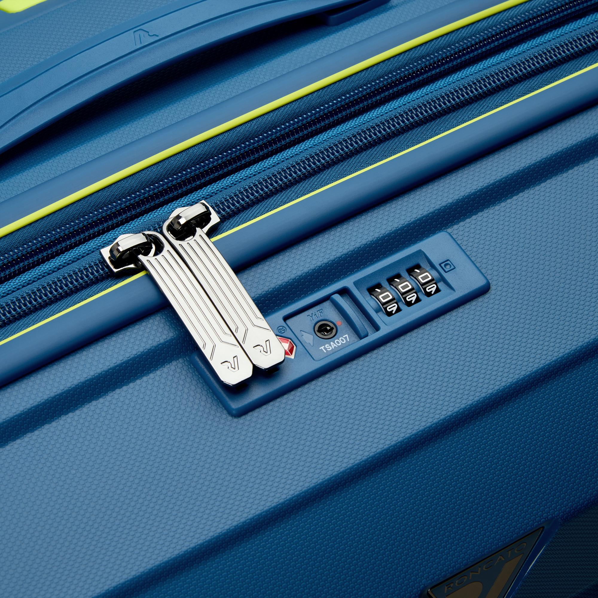Roncato trolley cabina in polipropilene "B-Flying Move" Azzurro 418183.53 BLU LAGUNA