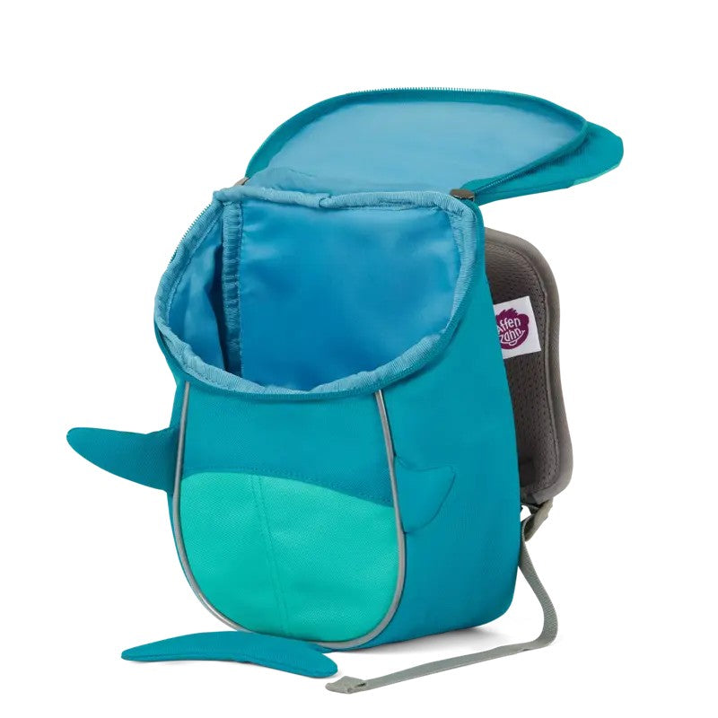 AFFENZAHN zainetto kids in tessuto Azzurro PICCOLO AMICO.SQUALO
