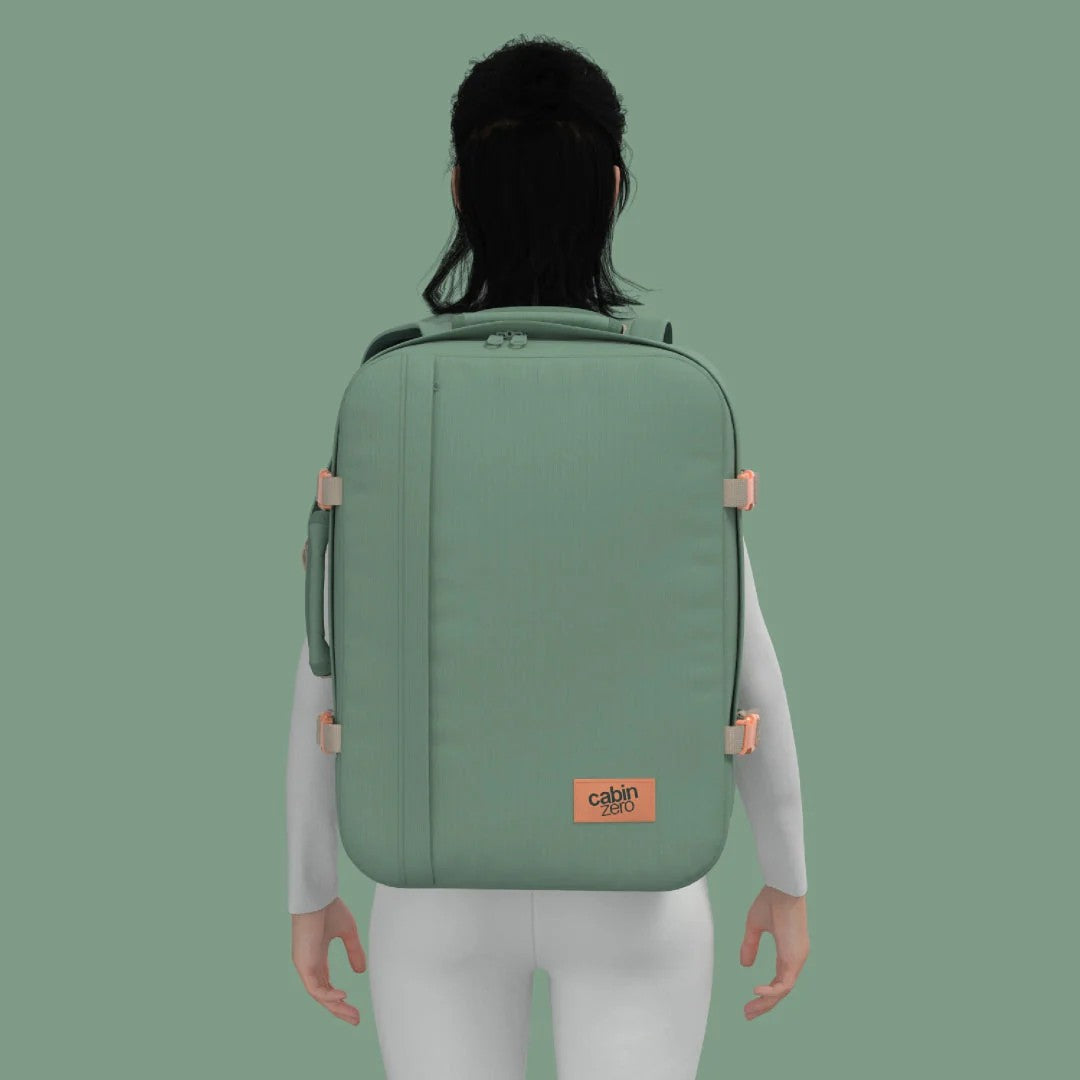 Cabin Zero zaino 44L da viaggio in tessuto "Classic" Verde CZ06.2401 SAGE FOREST