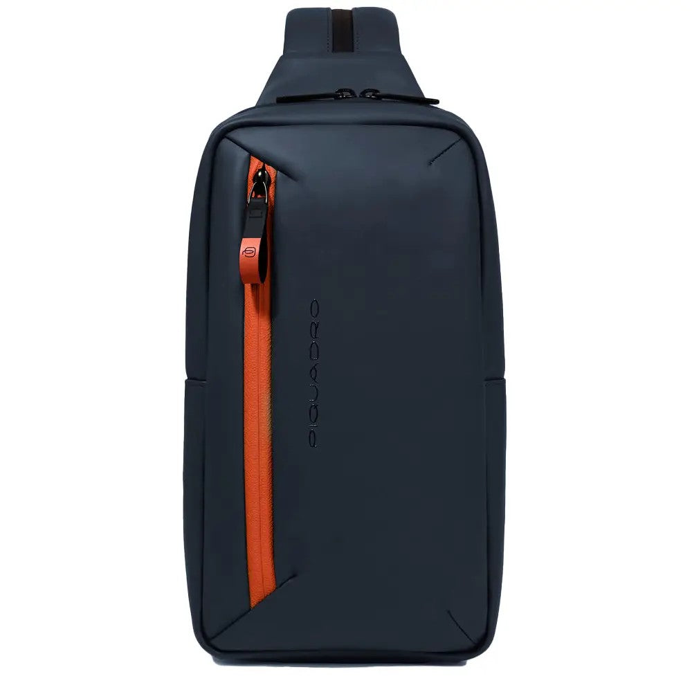 Piquadro monospalla in tessuto tecnico "C2O" Blu CA6466CO2W.BLU