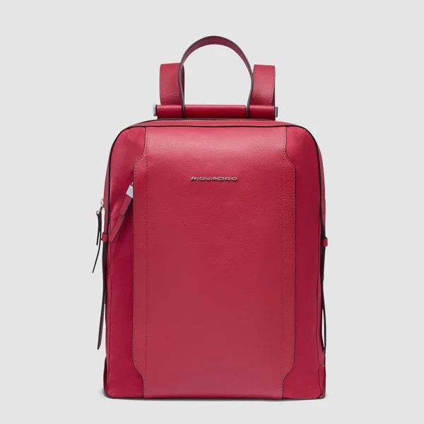 Piquadro zaino in tessuto e pelle "Lyra" Rosso CA4576W92T.R