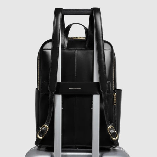 Piquadro zaino in pelle "Blue Square" Nero CA6678B2.N
