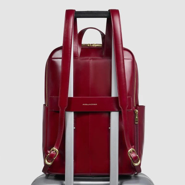 Piquadro zaino in pelle "Blue Square" Rosso CA6678B2.R