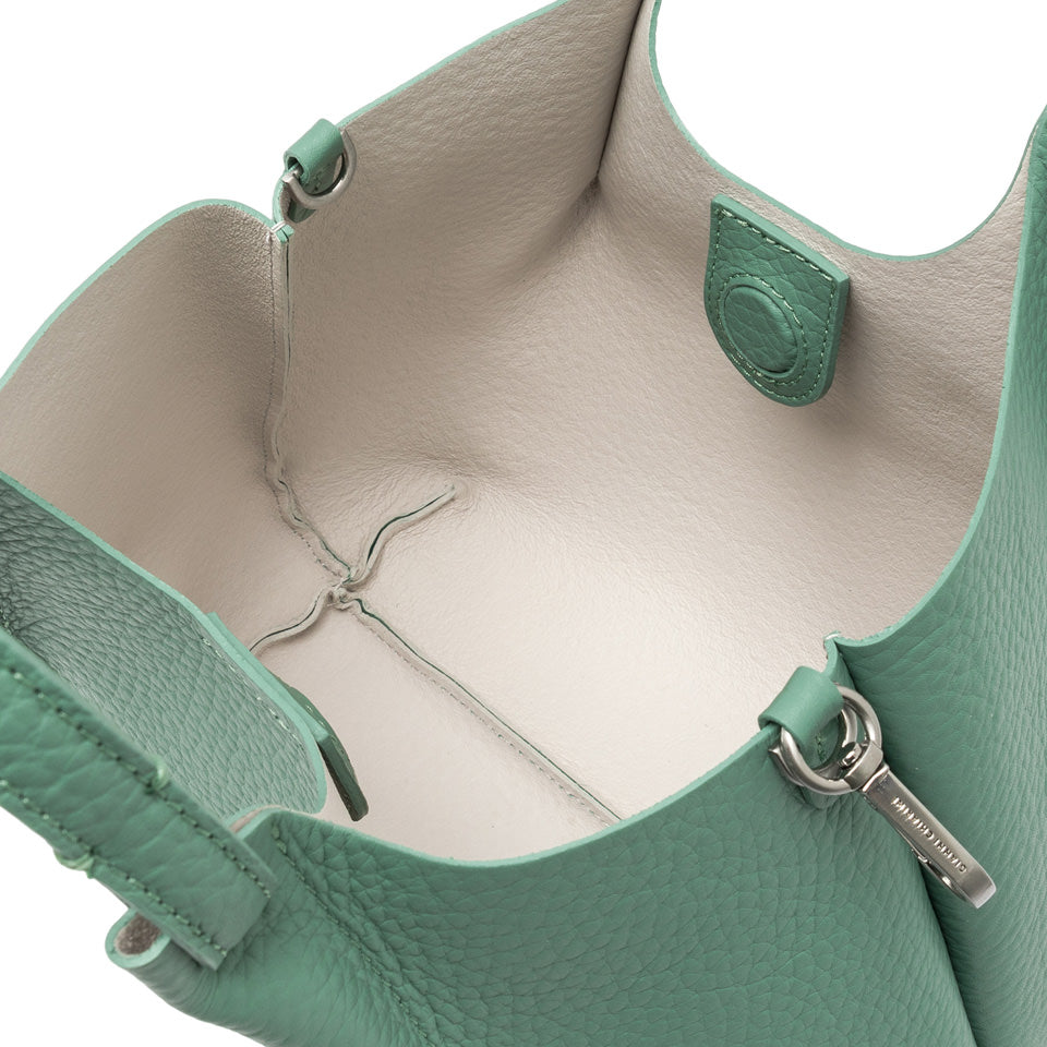 Gianni Chiarini borsa shopping in pelle "Dua" Verde BS9719RNGDBL.13859 MENTA-SABBI