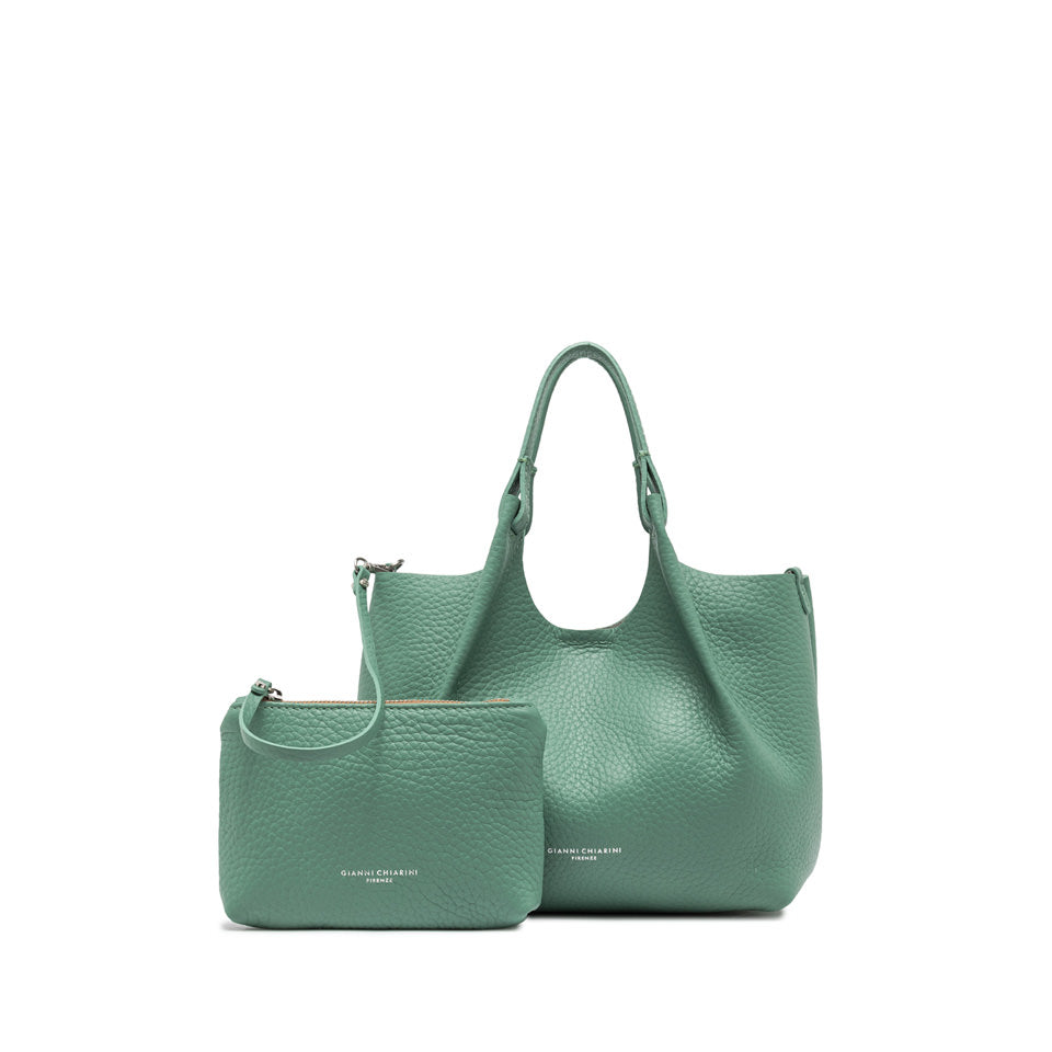 Gianni Chiarini borsa shopping in pelle "Dua" Verde BS9719RNGDBL.13859 MENTA-SABBI