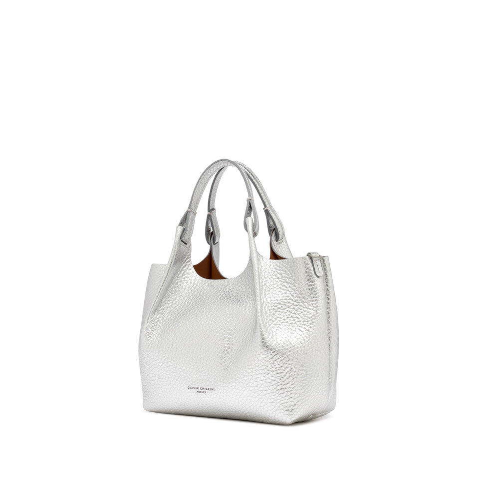 Gianni Chiarini borsa shopping in pelle "Dua" Argento BS9719RNGDBL.13860 SILVER-CARA