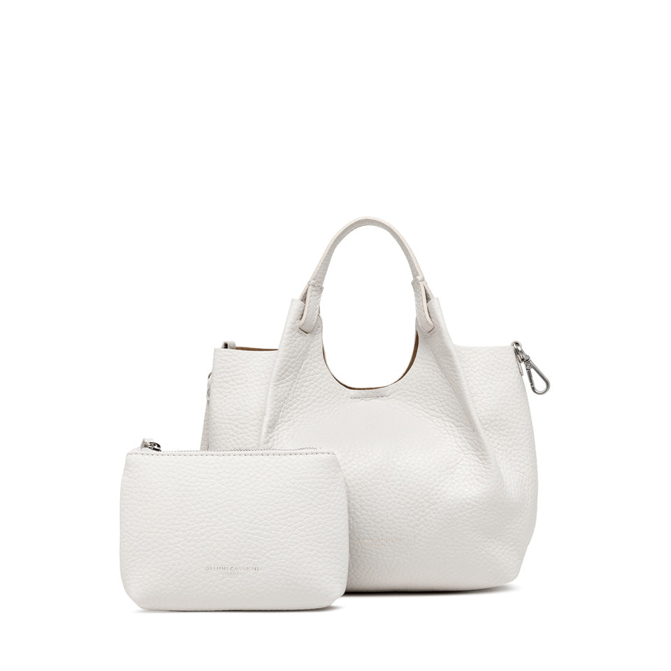 Gianni Chiarini borsa shopping in pelle "Dua" Avorio BS9719RNGDBL.13347 SABBIA-NATU